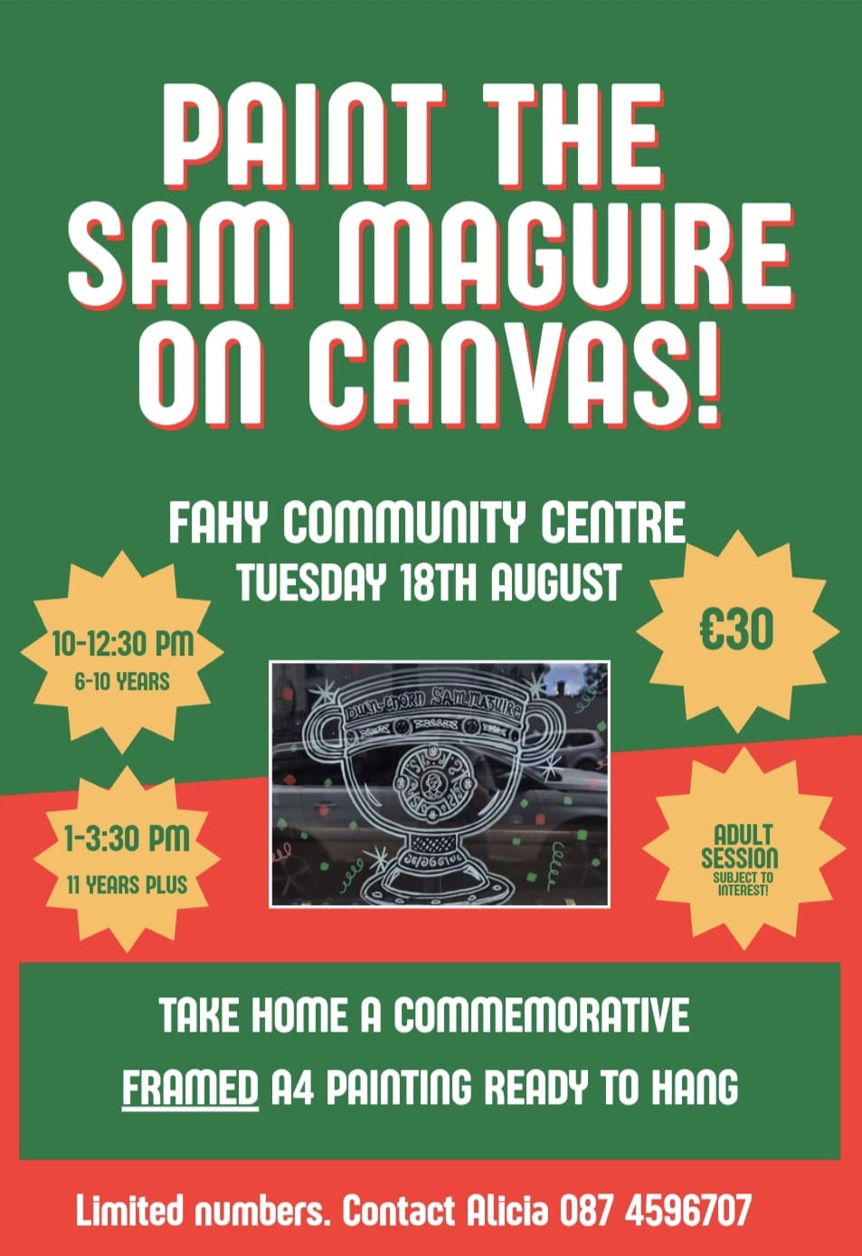 Paint the Sam Maguire on Canvas!
